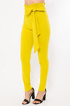 High Waist Fashion Skinny Pants | APPAREL, Beige, BOTTOMS, Fuchsia, Lime, PANTS, SALE, SALE APPAREL, White | Bodiied