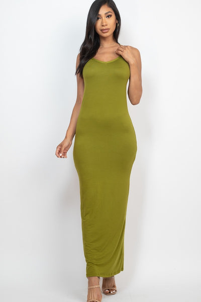 Racer Back Maxi Dress | APPAREL, BASICS & ACTIVEWEAR, Blue Haze, Coffee, Downton Brown, DRESSES, Green Bay, Navy, Olive, Red Alert, Royal, SALE, SALE APPAREL, Taupe | Bodiied