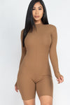 Ribbed Knit Romper | APPAREL, BASICS & ACTIVEWEAR, Blue Haze, Gold, Grey, JUMPSUITS & ROMPERS, Mauve, Mocha, Olive, Red, RESTOCKED POPULAR ITEMS, SALE, SALE APPAREL | Bodiied