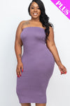 Plus Tube Bodycon Dress | Blue Haze, Coffee, Fuchsia, Grape, Nocturne, PLUS SIZE, PLUS SIZE BASICS & ACTIVEWEAR, PLUS SIZE DRESSES, Polignac, Red, Royal, SALE, SALE PLUS SIZE, Taupe, Yellow | Bodiied