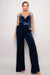 Samba Rhinestone Belt Velvet Jumpsuit | APPAREL, Black, Burgundy, CCPRODUCTS, Hunter, JUMPSUITS & ROMPERS, NEW ARRIVALS, Teal | Bodiied