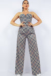 Bustier Top & Wide Pants Set | APPAREL, CCPRODUCTS, Grey, NEW ARRIVALS, SETS | Bodiied