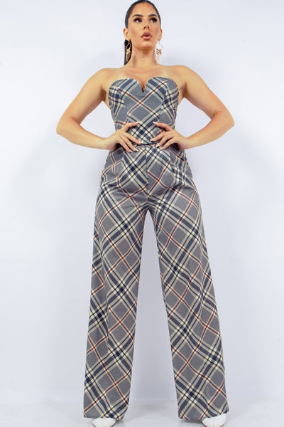 Bustier Top & Wide Pants Set | APPAREL, CCPRODUCTS, Grey, NEW ARRIVALS, SETS | Bodiied