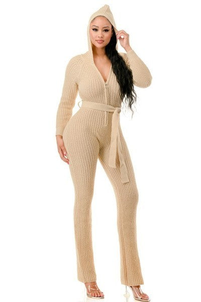 Monroe Hooded Jumpsuit | APPAREL, CCPRODUCTS, Green, JUMPSUITS & ROMPERS, NEW ARRIVALS | Bodiied