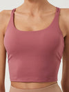 Solid Color Plain Sports Bra | ACTIVEWEAR, APPAREL, BASICS, Blue, CCPRODUCTS, NEW ARRIVALS, TOPS | Bodiied