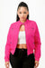 Casual Zip Up Biker Moto Jacket | APPAREL, CCPRODUCTS, Hunter Green, Neon Hot Pink, NEW ARRIVALS, OUTERWEAR, TOPS | Bodiied